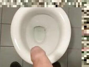 Dick in public college toilets !