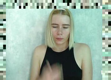 Beauty agony. Filming my orgasm on camera. orgasm face