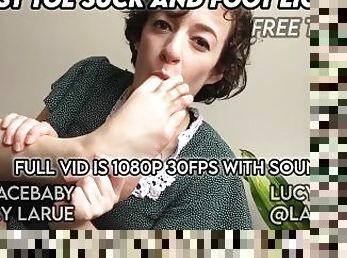 First Toe Suck and Foot Licking Trailer Lucy LaRue LaceBaby