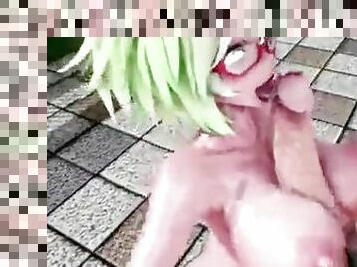 Futa Futanari Deepthroat, Titfuck and Anal Huge Cumshots 3D Hentai