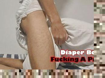 Diaper Boy Fucking A Pillow