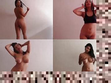 Hot latin posing nude in 4 screens - Catalina Days