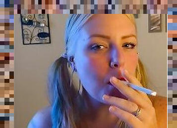 Blonde Pigtails Smokes All White 120????????