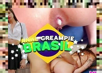 Beautiful Brazilian shows me her apartment and I leave her anus full of semen.