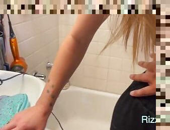 Grabbing Tits and Ass in the Bathroom