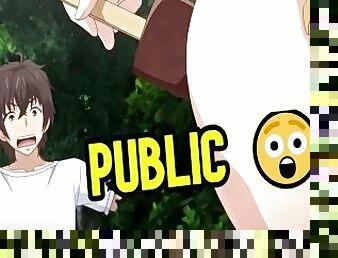 ????Teen Caught Masturbating With Ice Cream in Public - Hentai????