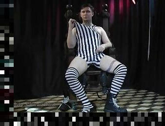 The prisoner guy ended up in the electric chair. Cosplay and fetish /MULTICAM COSPLAY angle 1