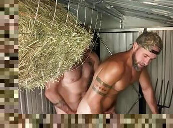Farmers fuck raw in dirty barn