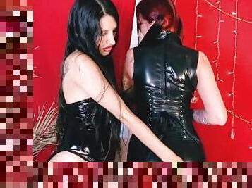 Worship our sexy and amazing asses. Two Mistresses will make you fall in love with their asses