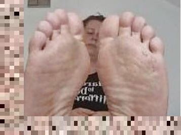 Extreem delicious dirty wrinkled soles.