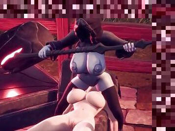 Lesbian Videogame Hentai Compilation Facesitting, Pussy Licking